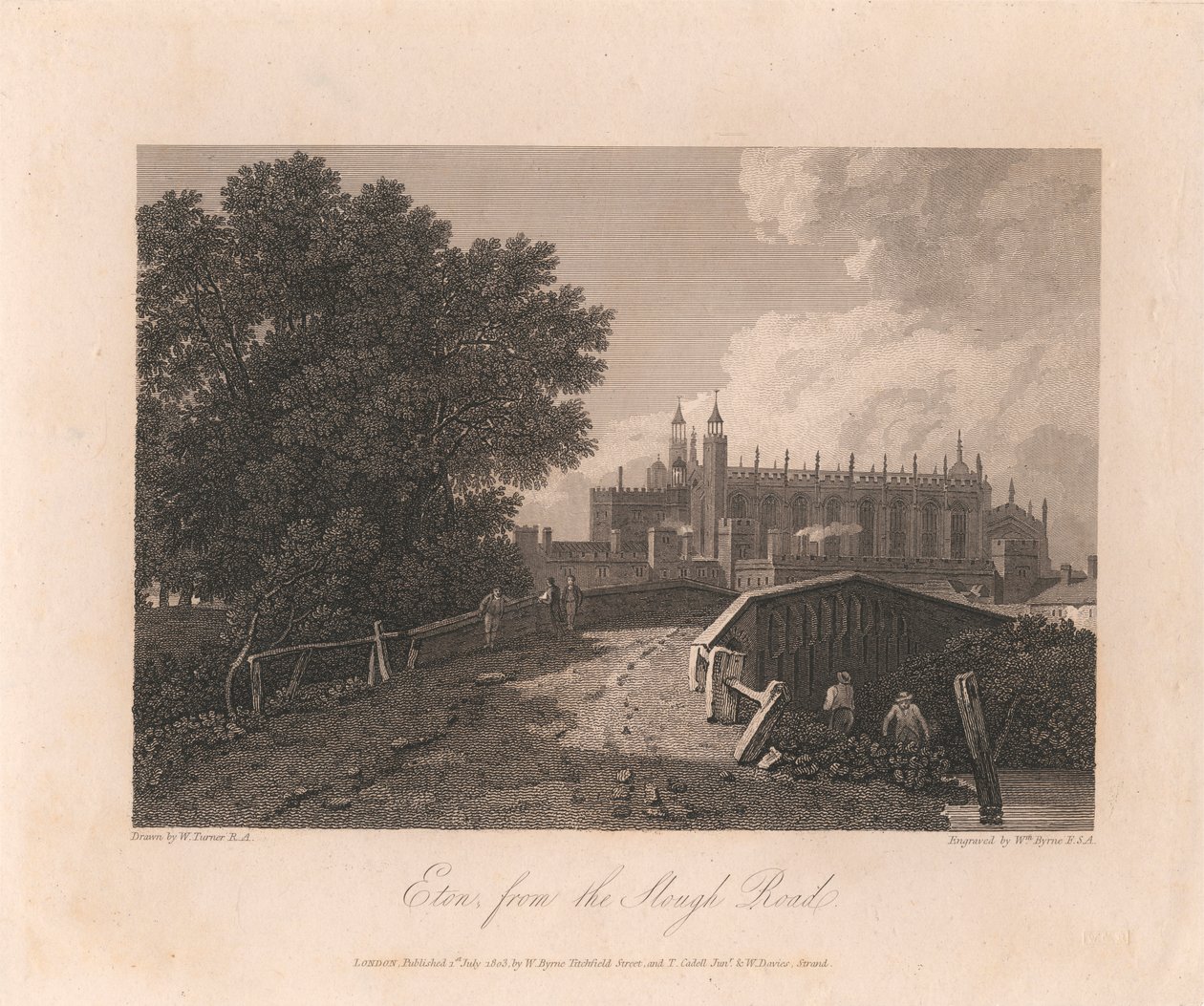 Eton, fra Slough Road av William Byrne