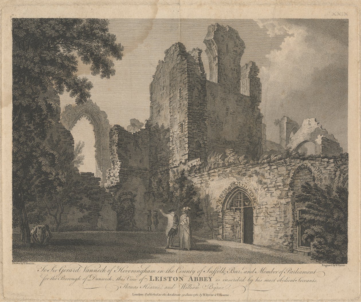 Utsikt over Leiston Abbey av William Byrne