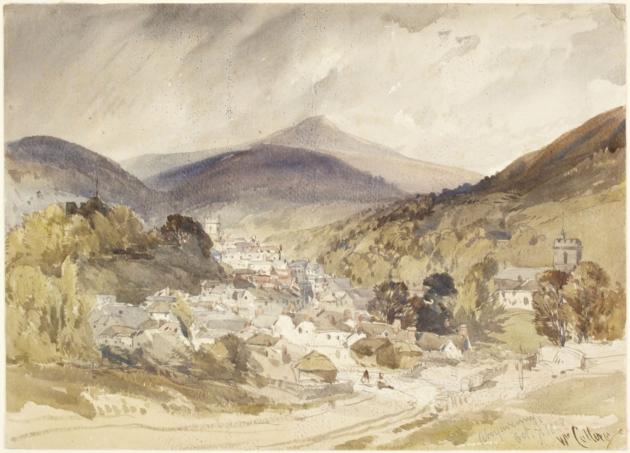 Abergavenny av William Callow