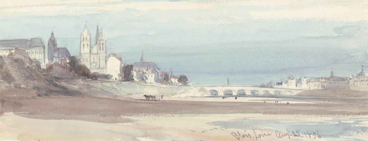 Blois på Loire av William Callow