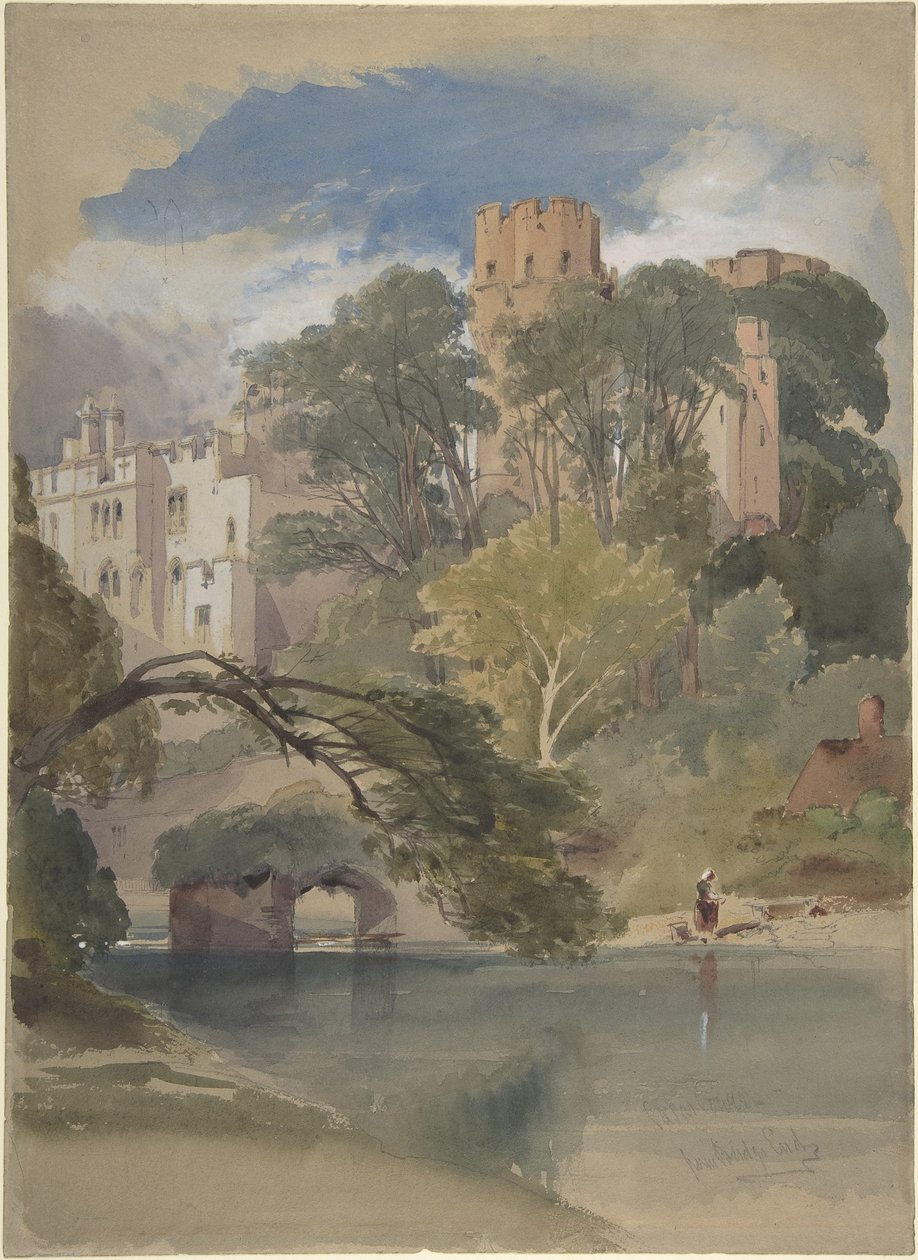 Cæsars tårn, Warwick Castle av William Callow