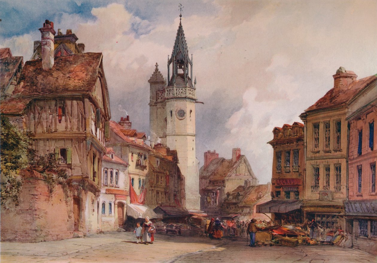 Évreux, c1855 av William Callow