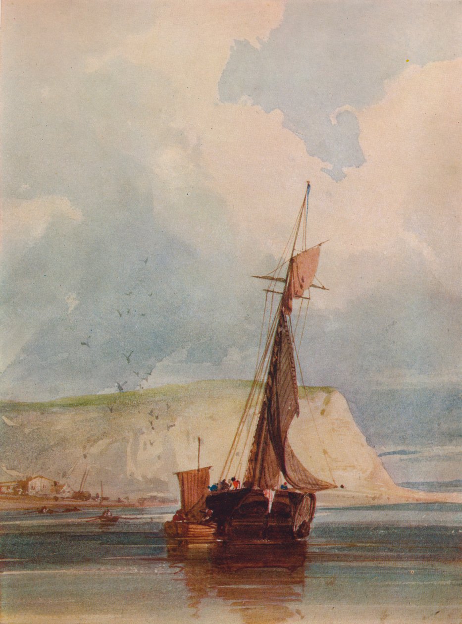 Fishing Boats of the Headland, c1841 av William Callow