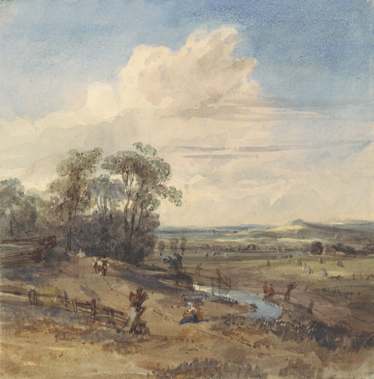 Landskap etter Wynants (i Louvre) av William Callow