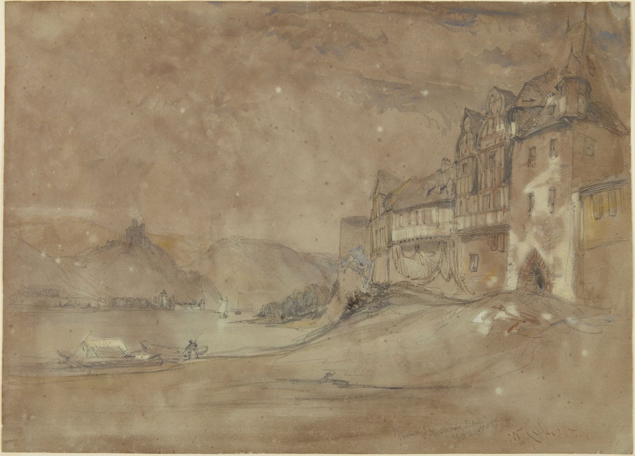 Marksburg slott, Rhens av William Callow