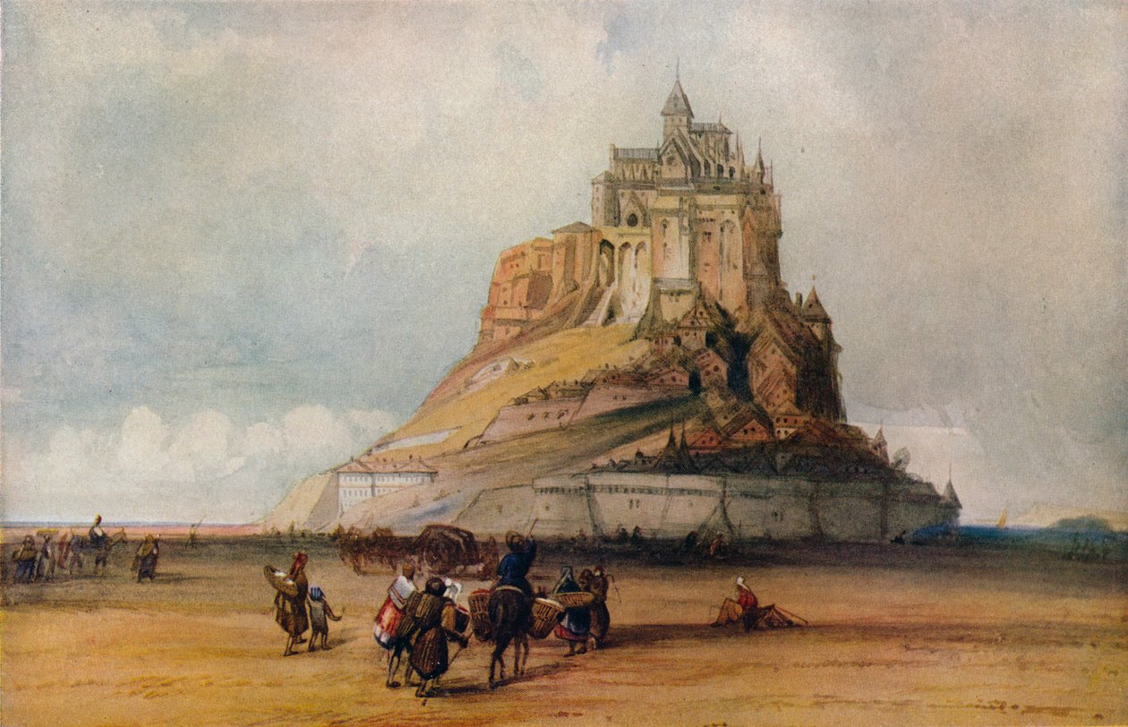 Mont St. Michel, c1861 av William Callow