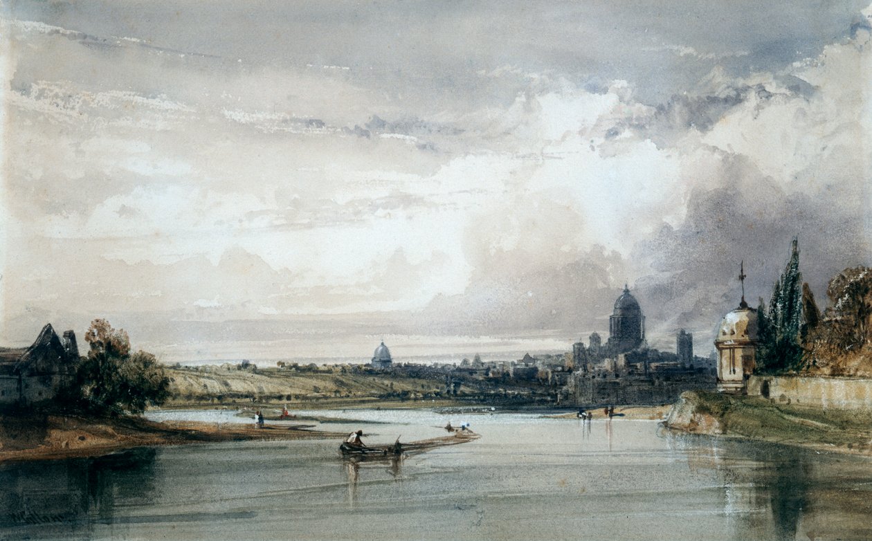 Paris sett fra det fjerne, c1835-1900 av William Callow