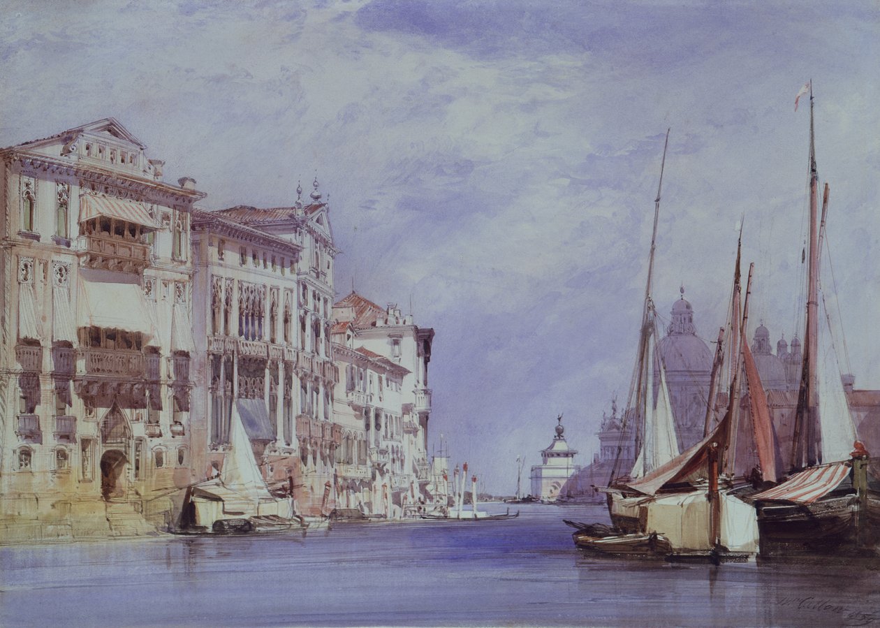 Canal Grande, Venezia av William Callow