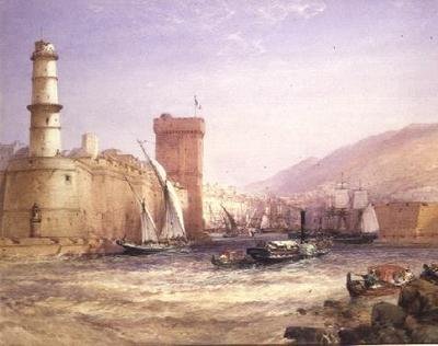 Havnen, Marseille av William Callow