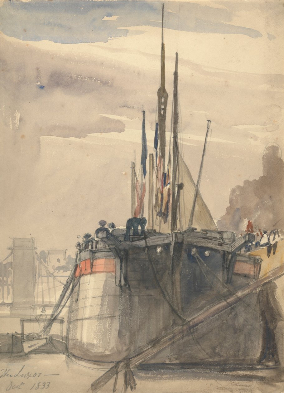 Luxor, Paris, desember 1833 av William Callow