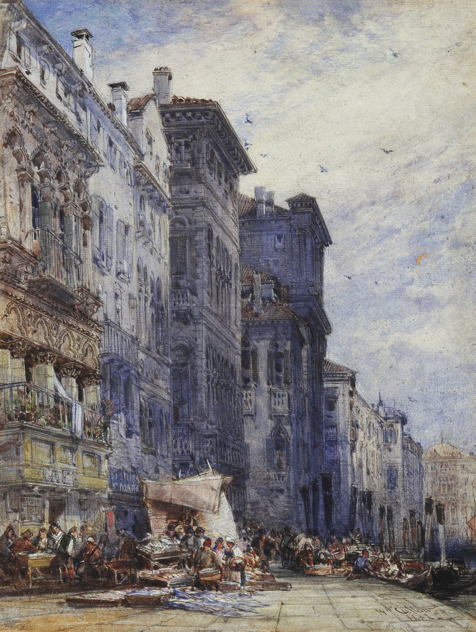 The Market Place, Coburg, av William Callow