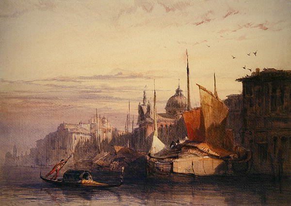 Venezia (akvarell på papir) av William Callow