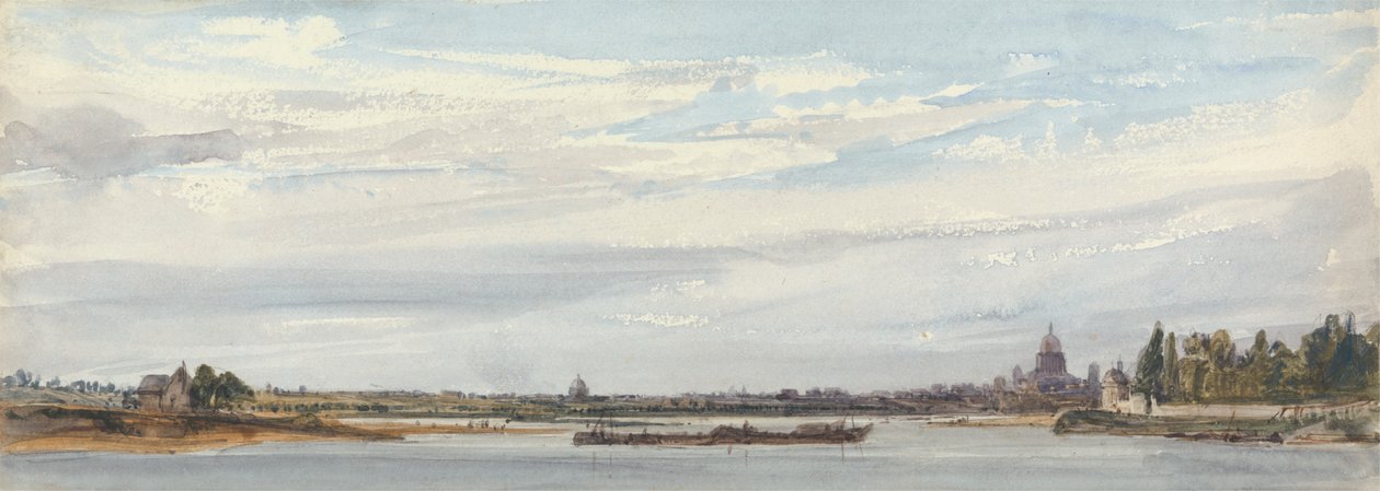 Utsikt over Paris fra Charenton av William Callow