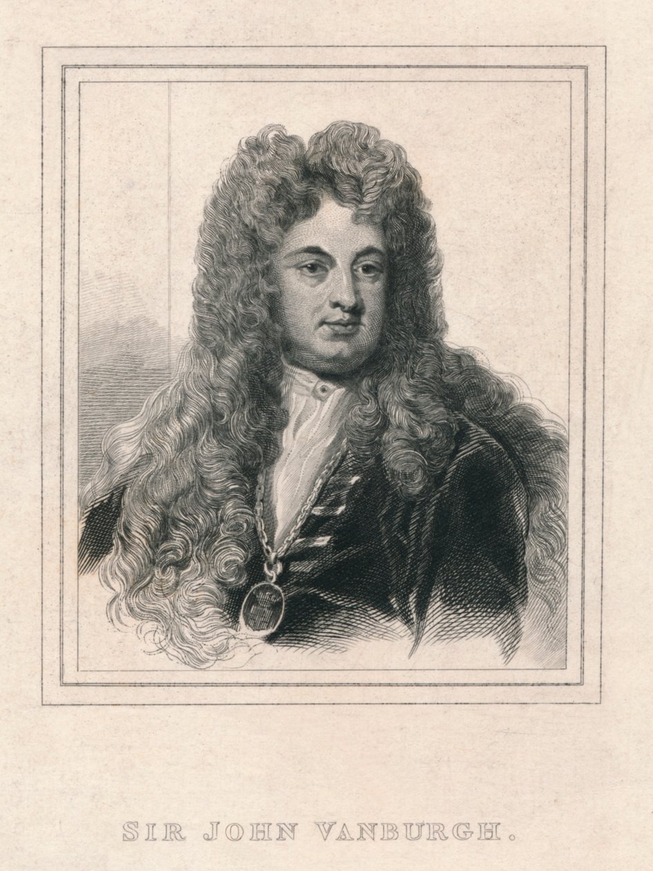 'Sir John Vanburgh', 1830. av William Camden Edwards