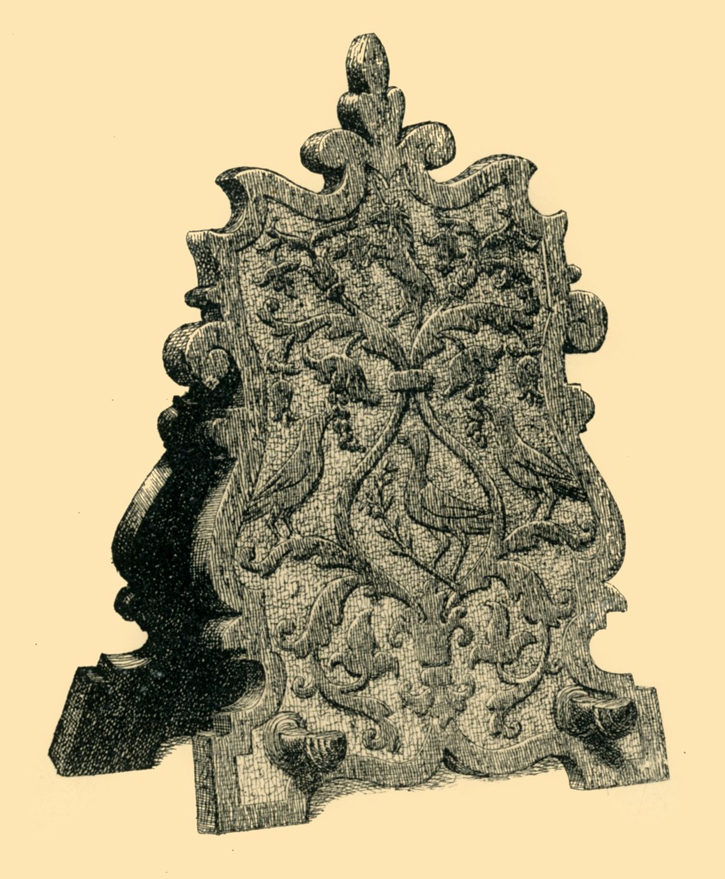Bokstøtte, 1540-1580, 1881. av William Catley