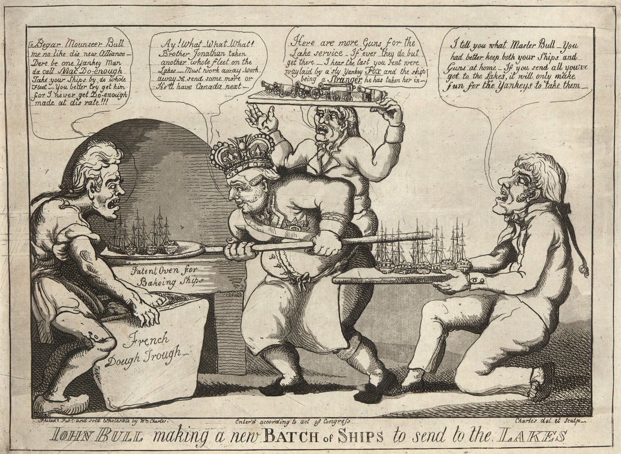 John Bull lager en ny gruppe skip som skal sendes til innsjøene av William Charles