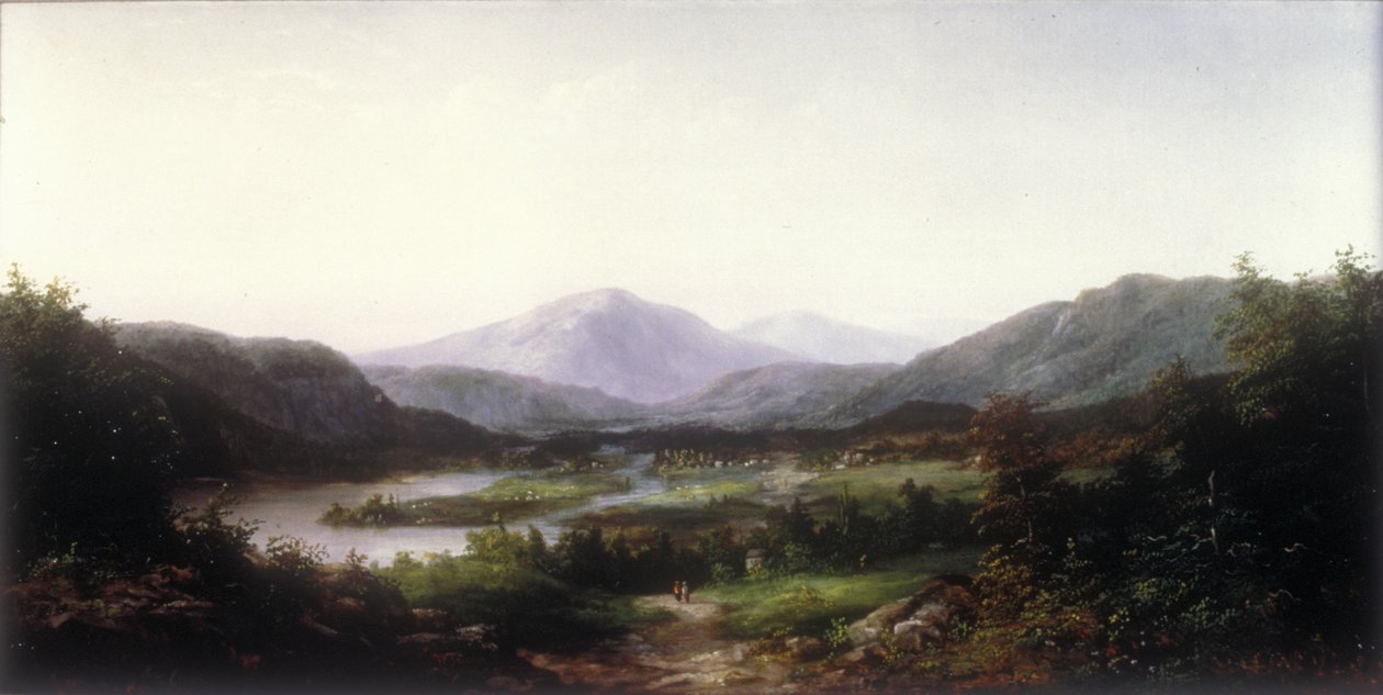 Mount Washington, Conway Valley, New Hampshire (olje på lerret) av William Charles Anthony Frerichs