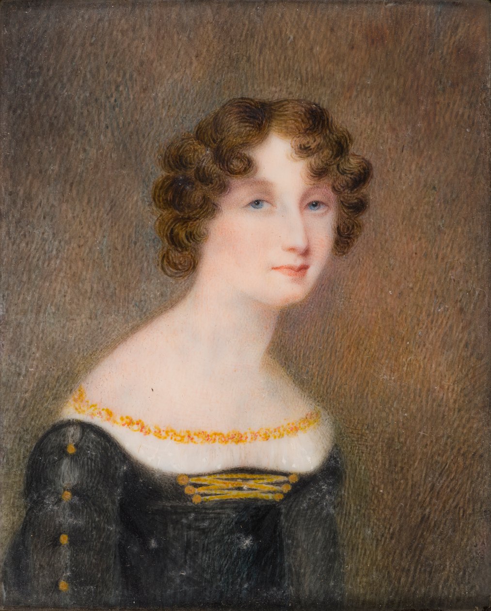 Portrett av Georgina Elizabeth Moncreiff, kone til 2. jarl av Bradford (1792-1842) av William Charles Ross