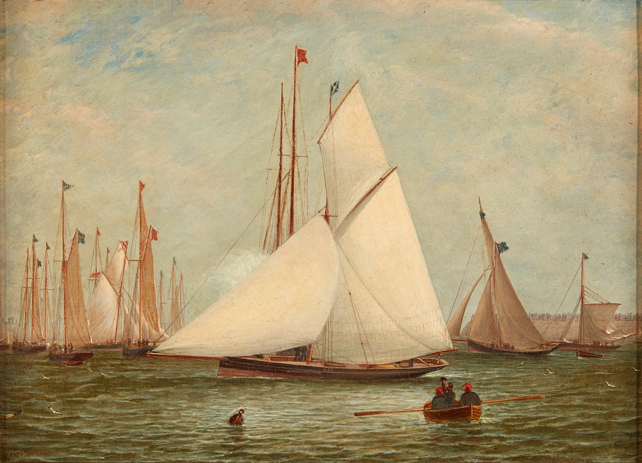 The Finishing Gun (olje på lerret) av William Clark