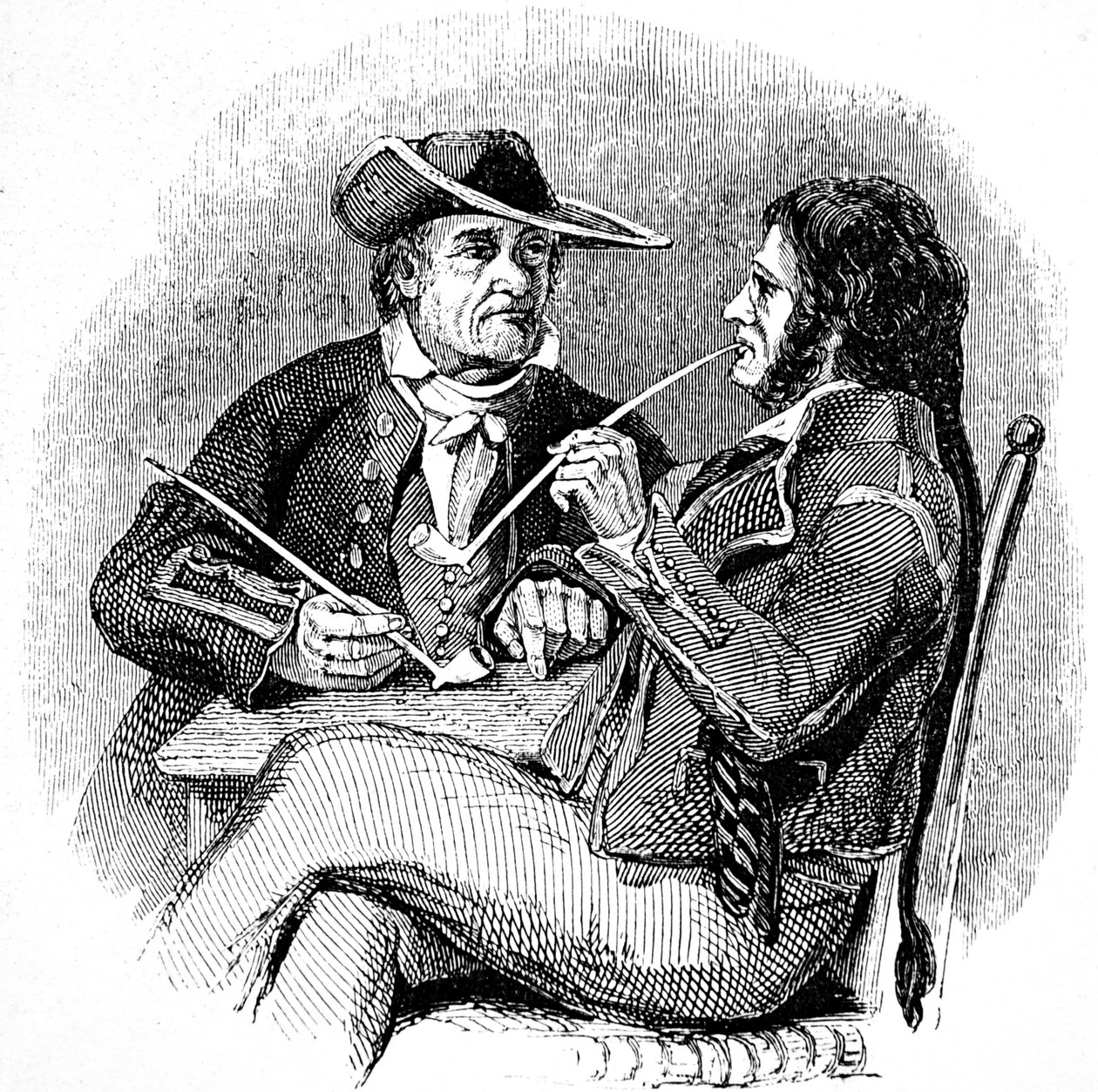 Gamle salter (sjømenn, sjømenn), nyter en pipe med tobakk av William Clarkson (manner of) Stanfield