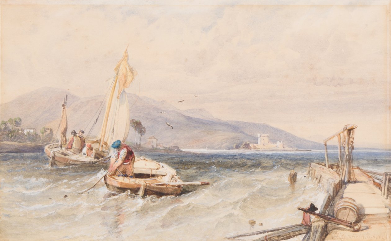 Castle Douglas, Loch Leven, 1849 av Clarkson Frederick Stanfield