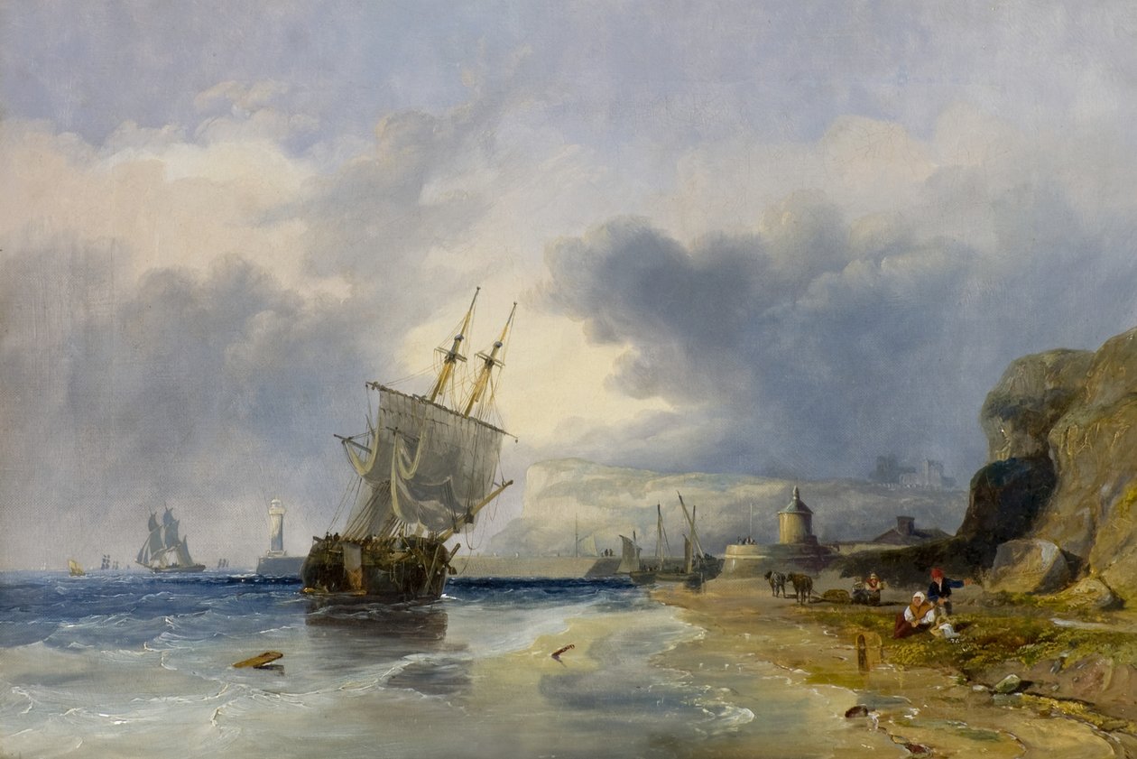 Whitby fra nord av Clarkson Frederick Stanfield