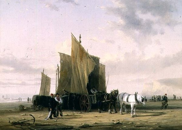 On The Coast at Yarmouth (en av et par) av William Collins
