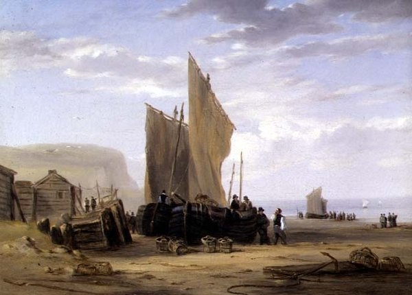 På kysten av Yarmouth (en av et par) av William Collins