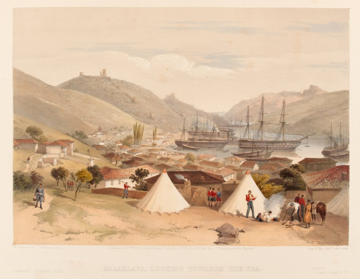 ?Balaklava ser mot havet?, 1855 av William Crimea Simpson