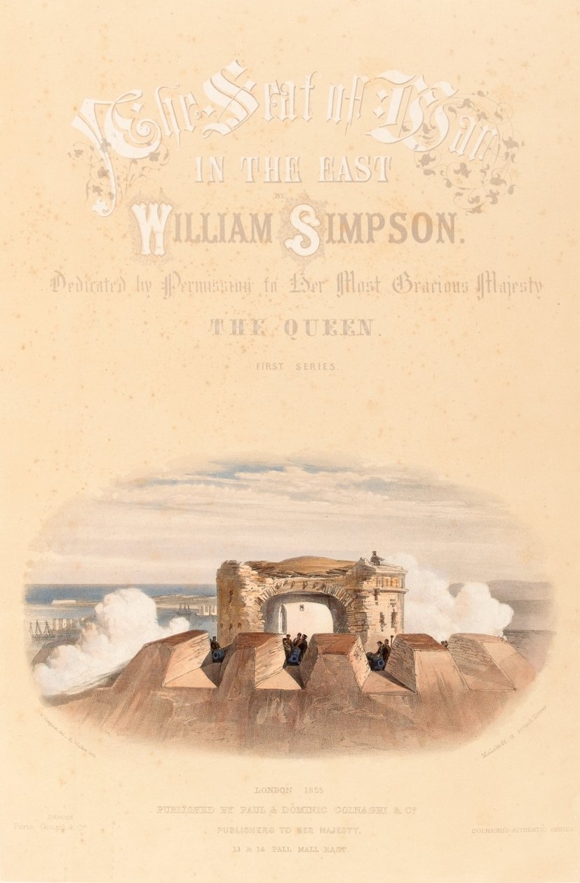 ?Malakoff eller runde tårn?, ca. 1855 av William Crimea Simpson