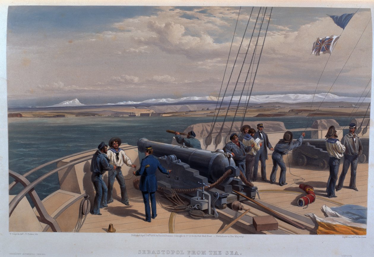Sebastopol fra havet, gravert av T. Picken, fra 