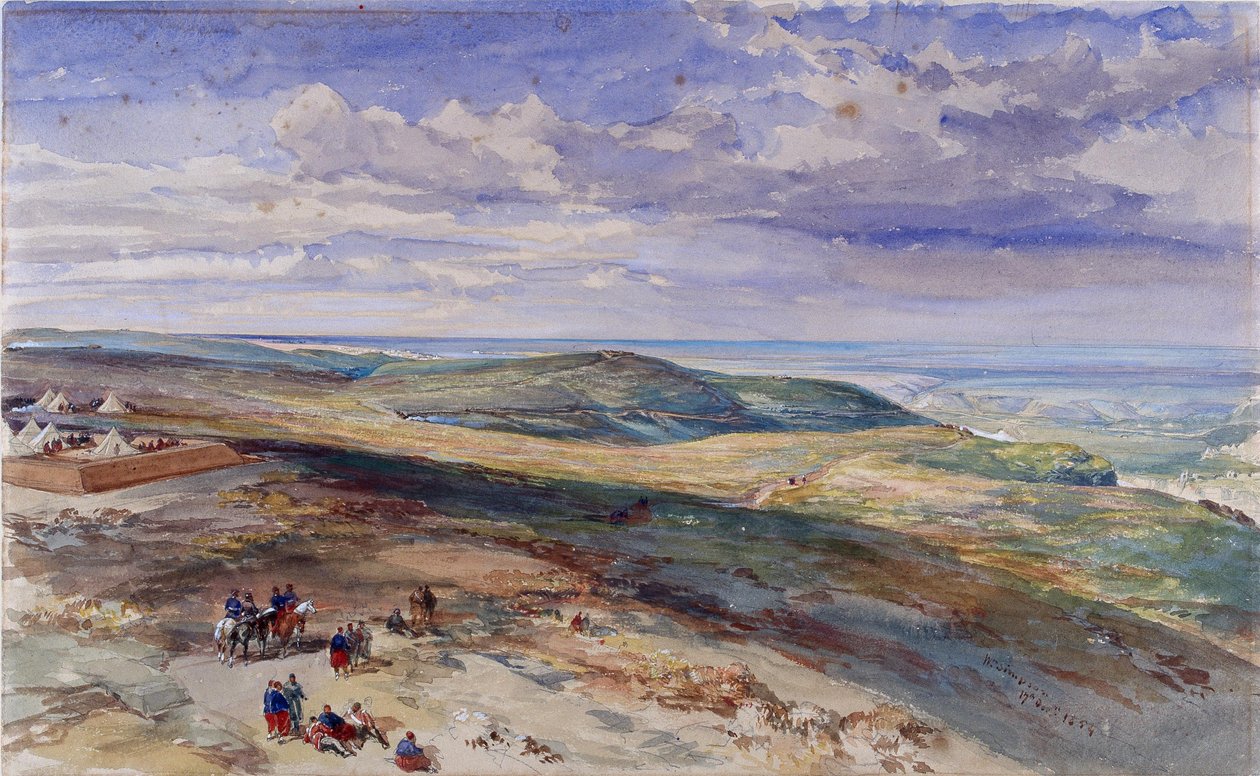 The Field of Inkerman, 17. oktober 1854 av William Crimea Simpson
