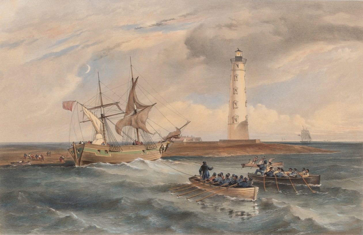 ?Fyret ved Cape Chersonese, ser sørover? av William Crimea Simpson