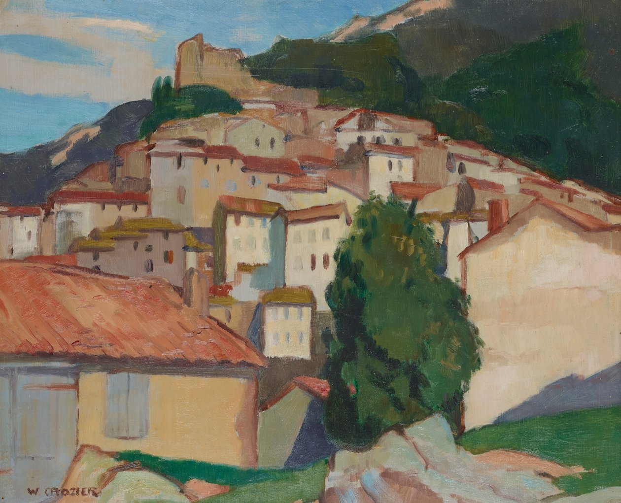 Bormes (olje på plate) av William Crozier