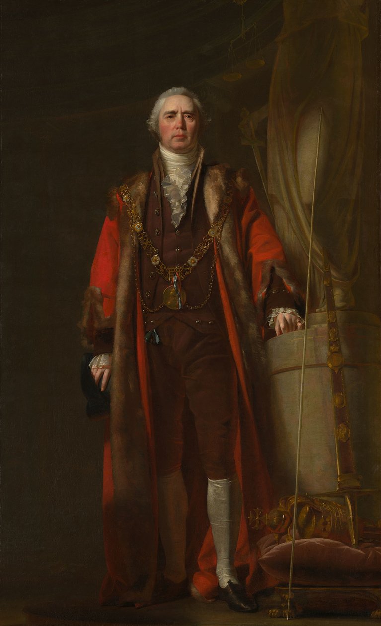 Charles Thorp som Lord Mayor of Dublin, ca. 1800 av William Cuming