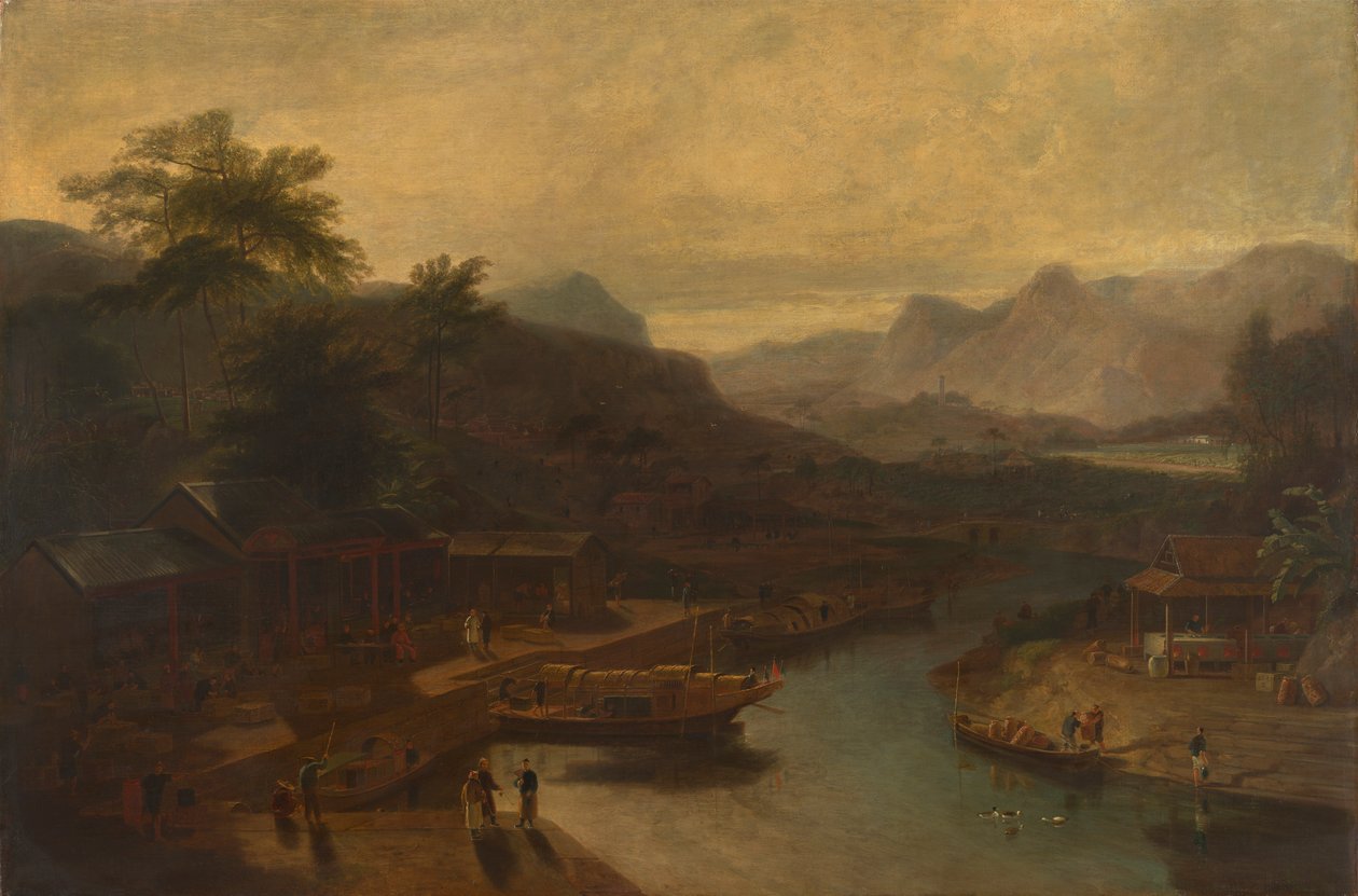 En utsikt i Kina: Dyrking av teplanten av William Daniell