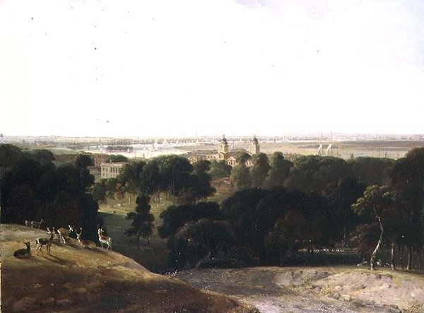 Utsikt over London fra Greenwich Park av William Daniell