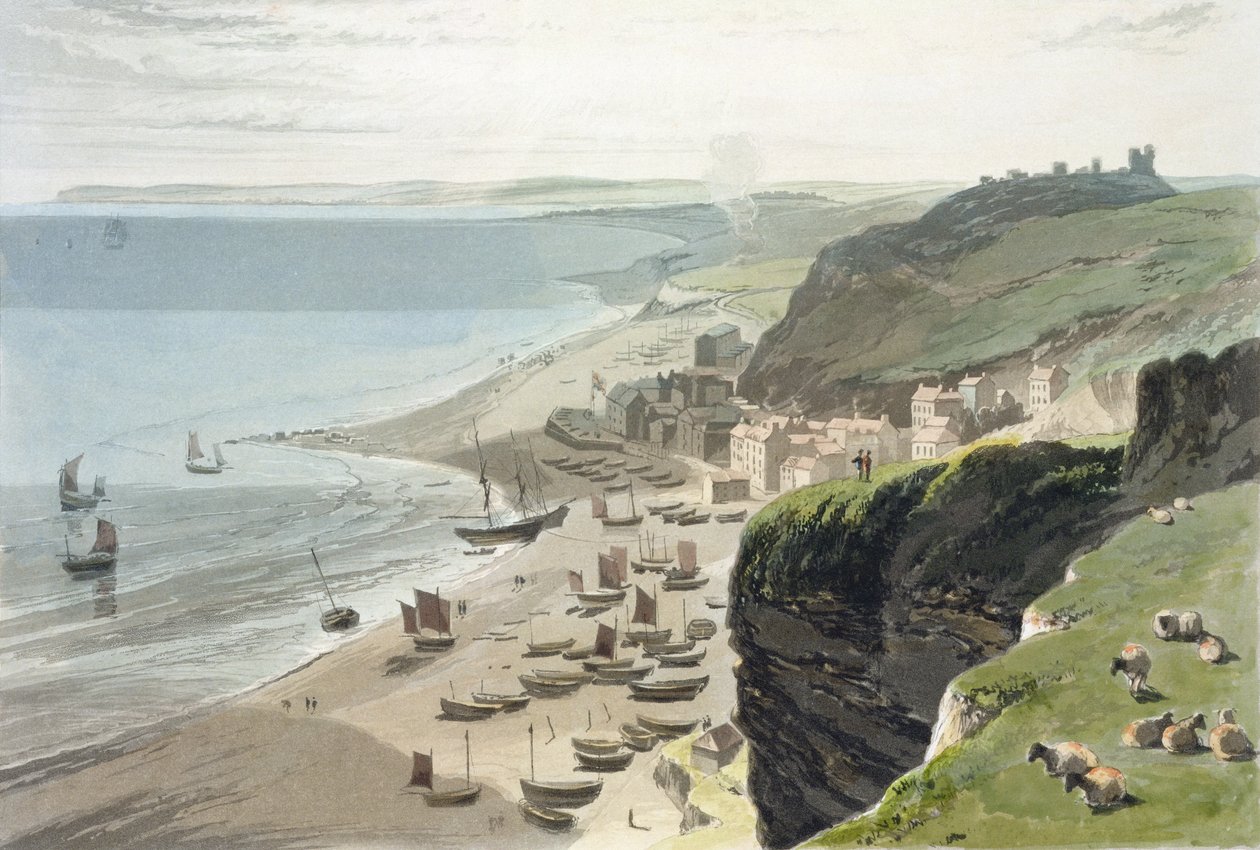 Hastings, fra East Cliff, fra 