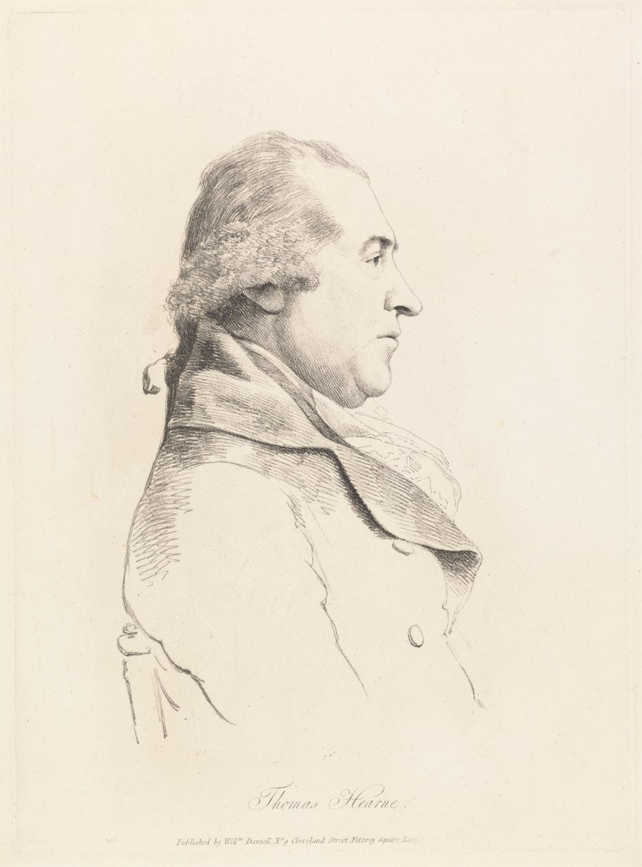 Portrettstudie av Thomas Hearne av William Daniell