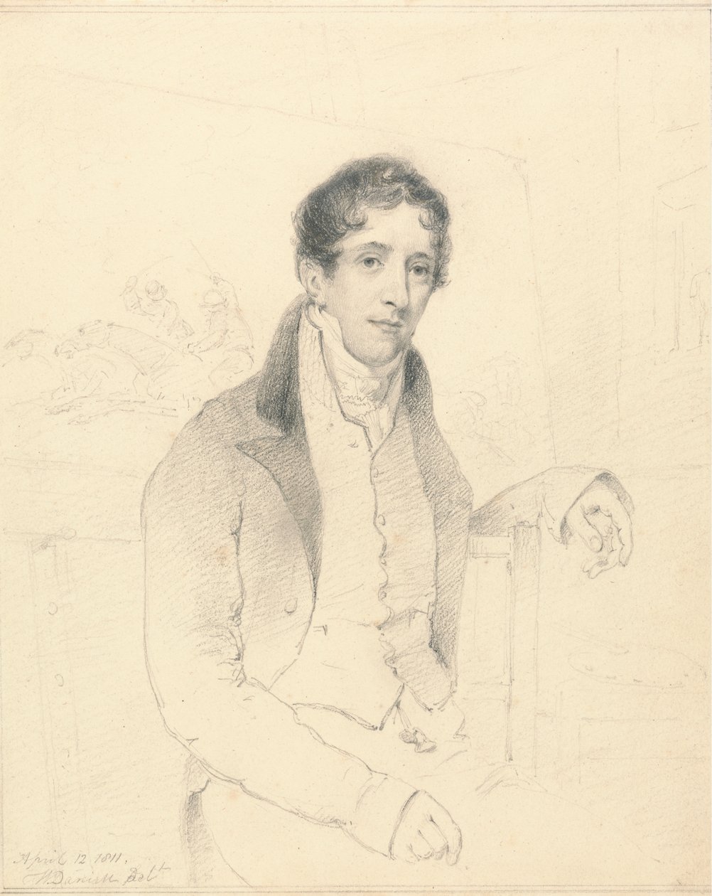 Portrett av en sportsartist, muligens WB Daniell av William Daniell