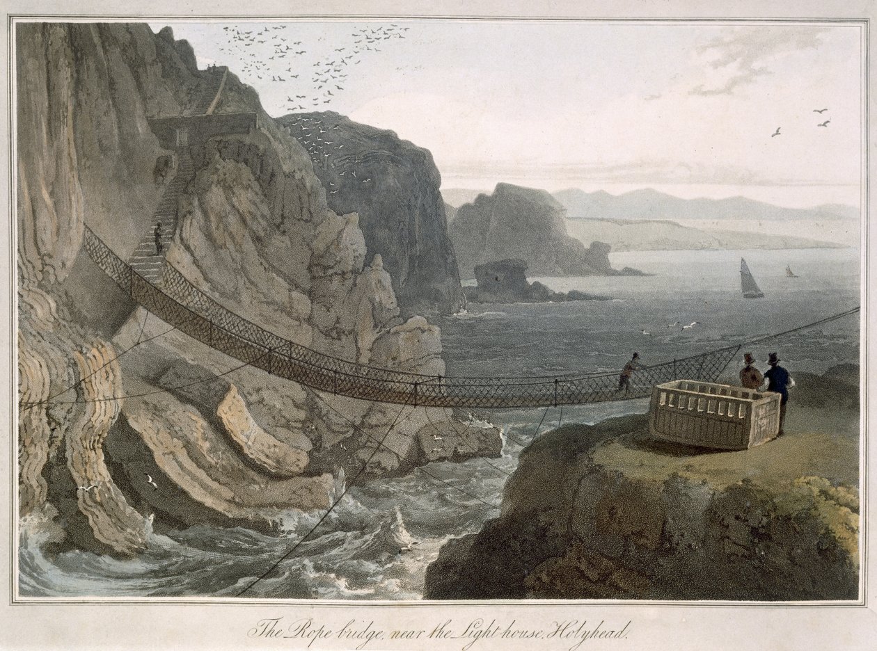 Rope Bridge nær fyret, Holyhead, fra 