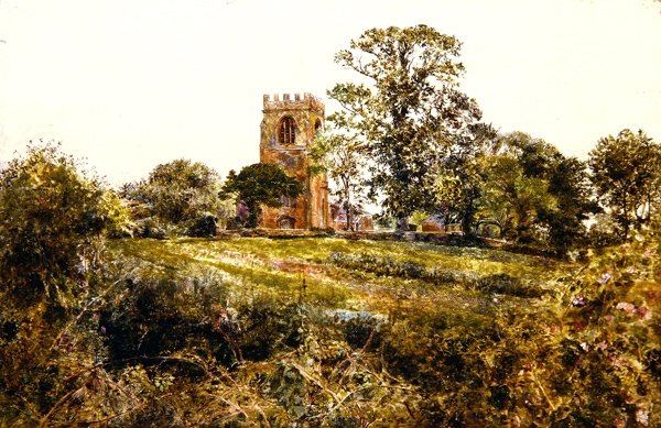Shotwick Church, Cheshire av William Davis