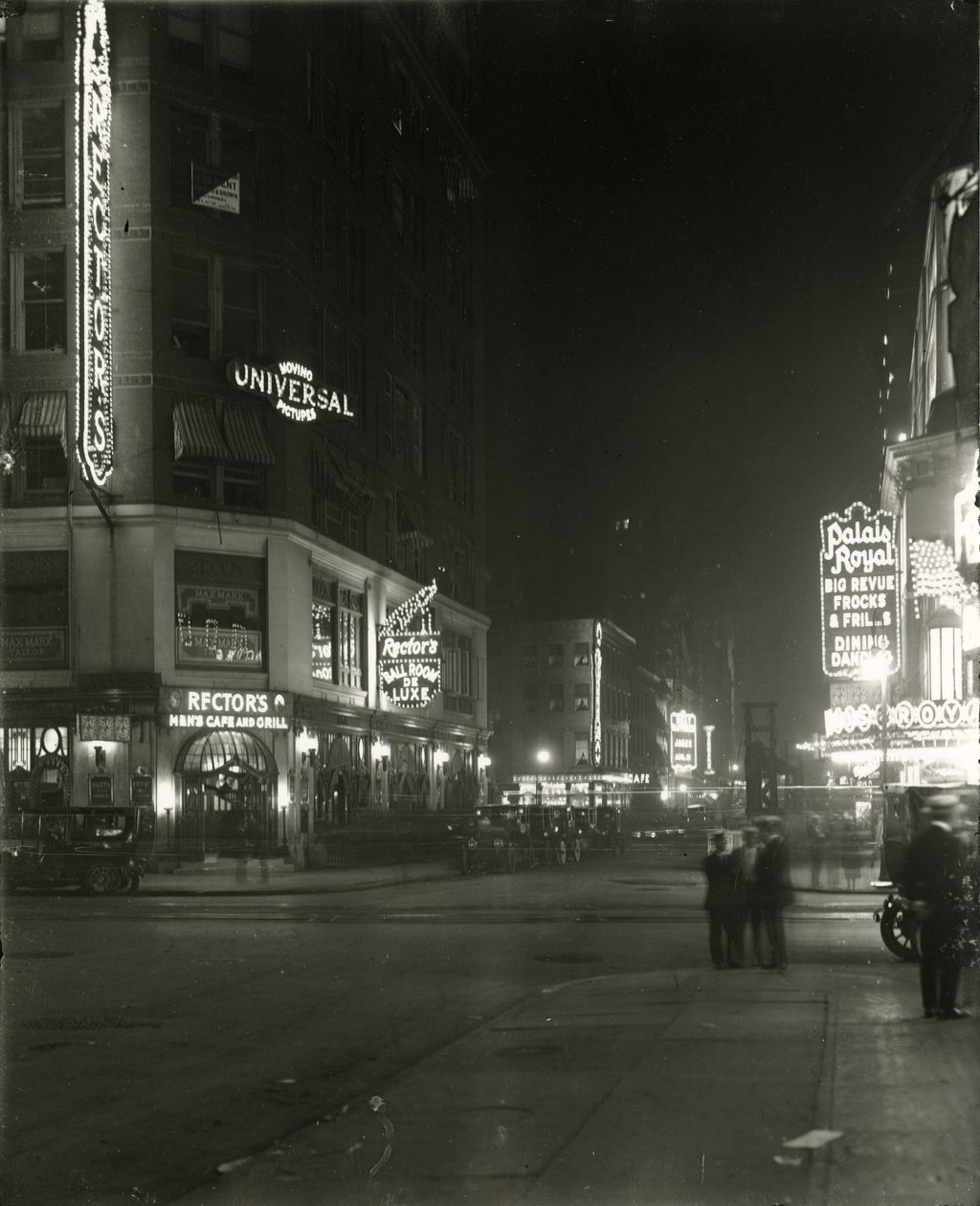 48th Street mellom Broadway og Seventh Avenue, 1917 av William Davis Hassler