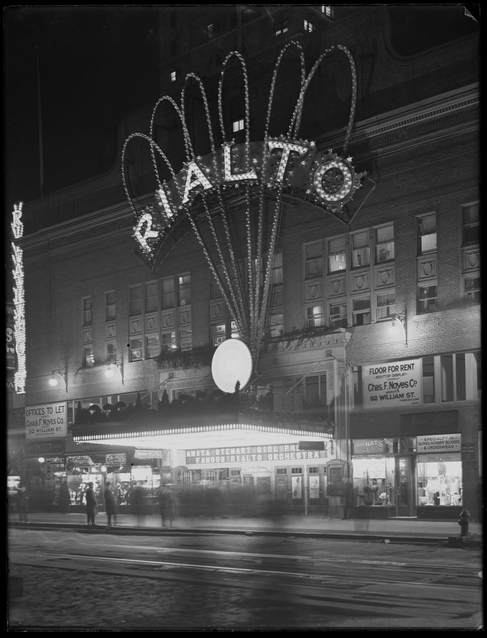 Opplyst telt for Rialto Theatre, New York City, 6. januar 1917 av William Davis Hassler