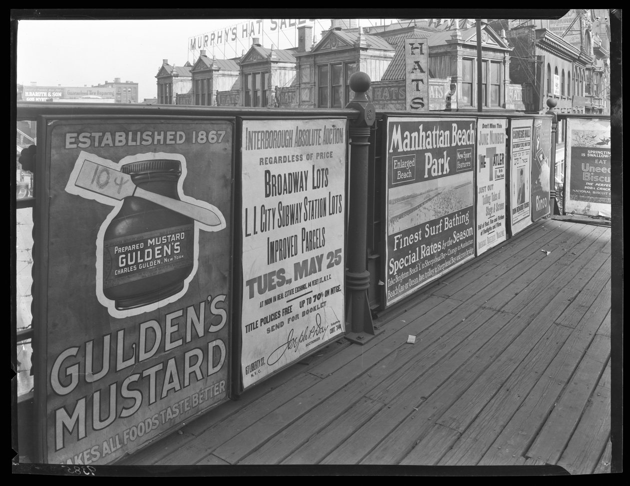 Myrtle Avenue Elevated Poster, 25. mai 1920 av William Davis Hassler