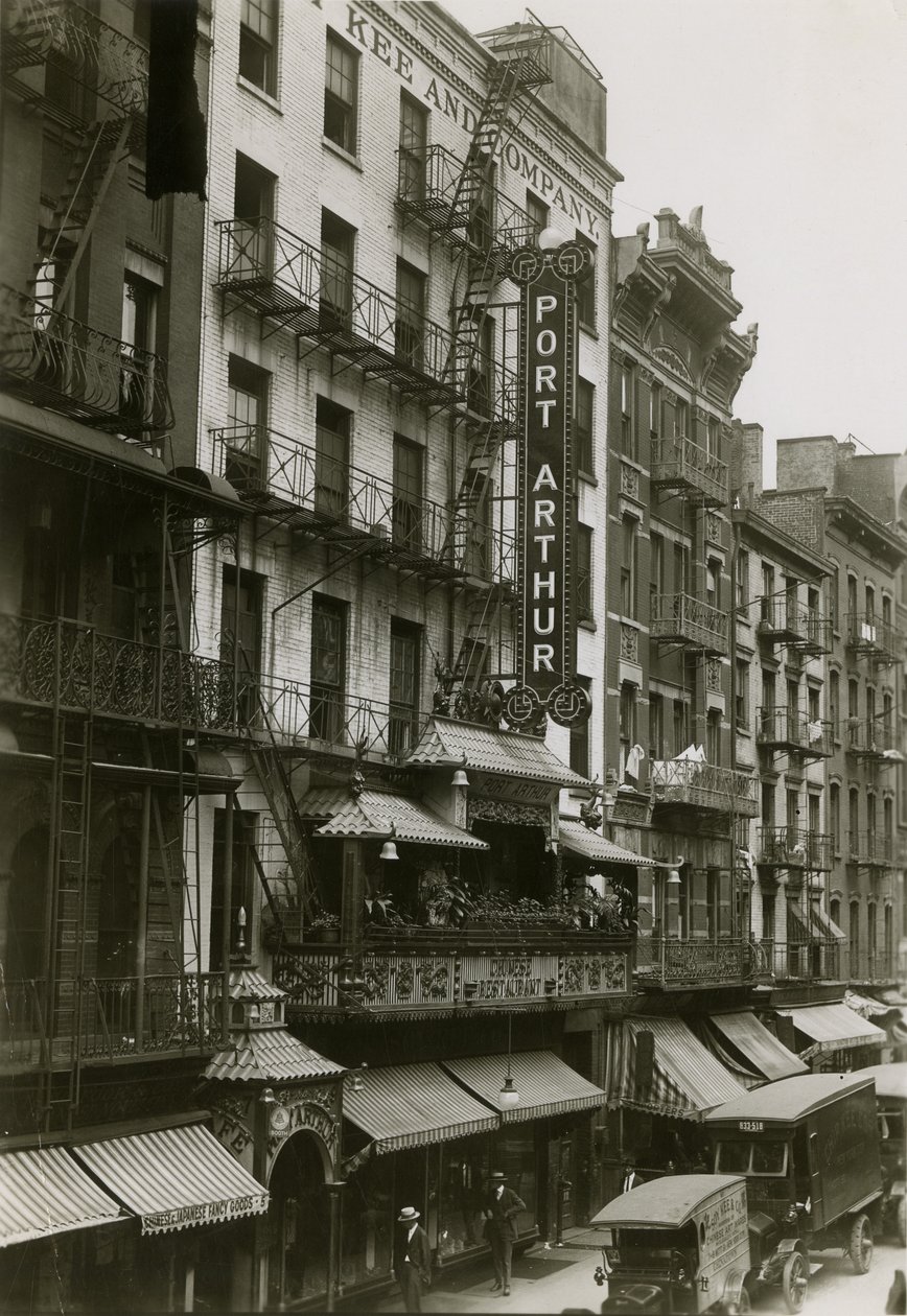 Port Arthur Restaurant, Mott Street 7, New York City, 1919 av William Davis Hassler