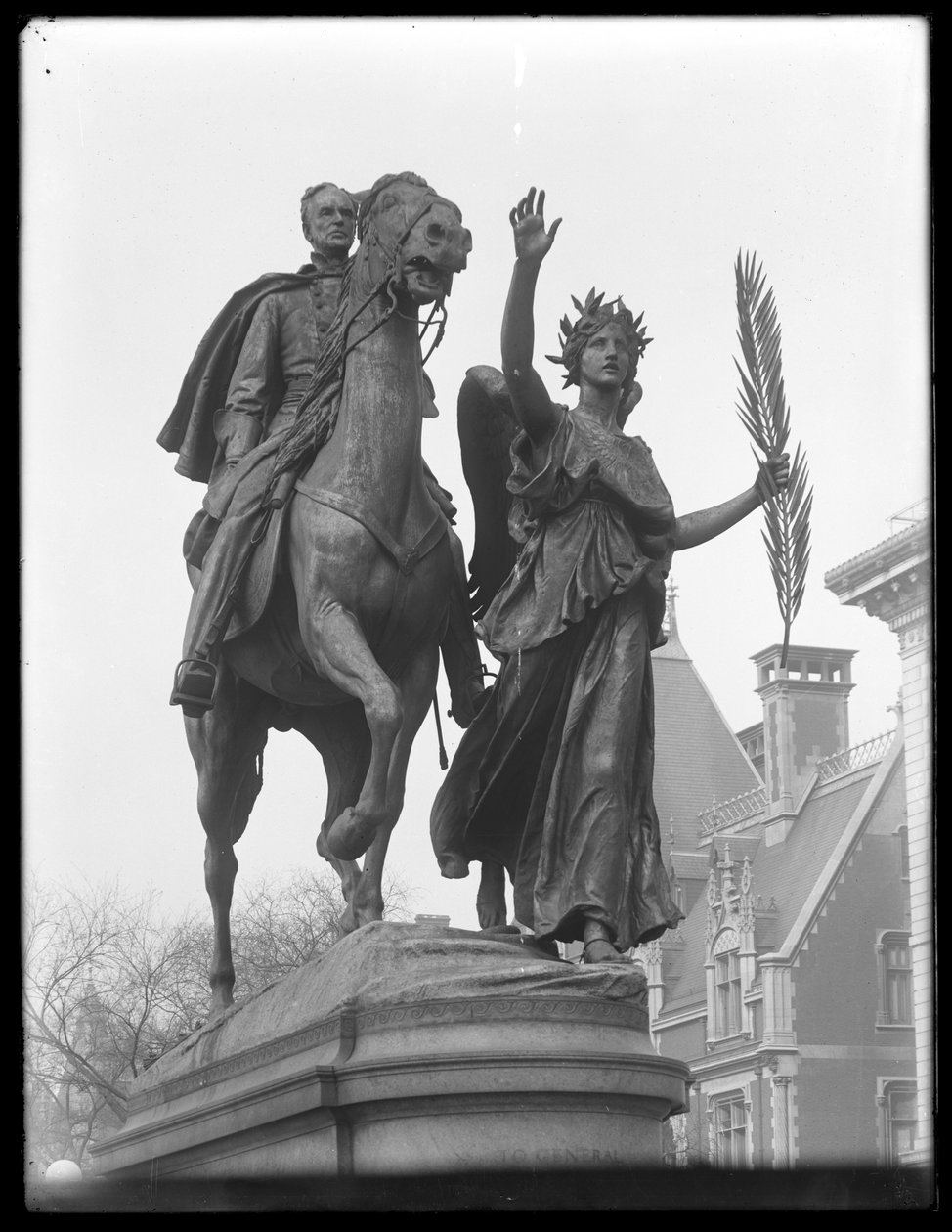 Statue av William Tecumseh Sherman på 59th Street og Fifth Avenue, New York City, ca. 1913 av William Davis Hassler