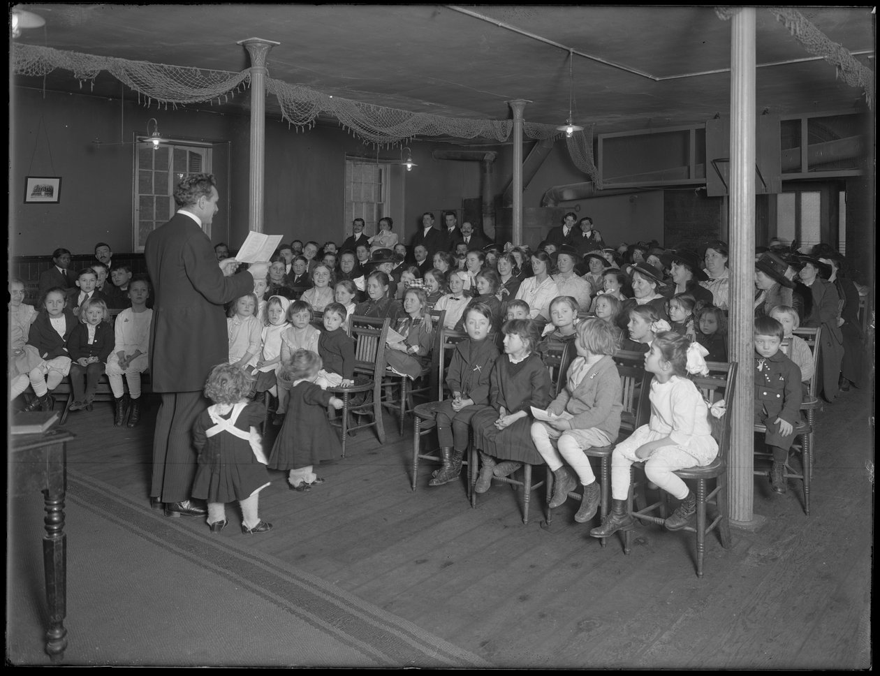 Søndagsskoleklasse ved baptistkirken på 235 E. 83rd Street, New York City, 27. februar 1916 av William Davis Hassler