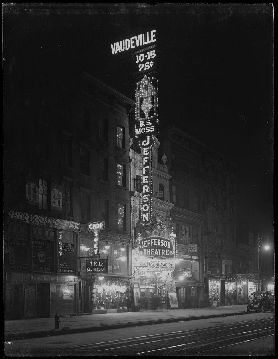 Jefferson Theatre, New York City, 6. januar 1917 av William Davis Hassler