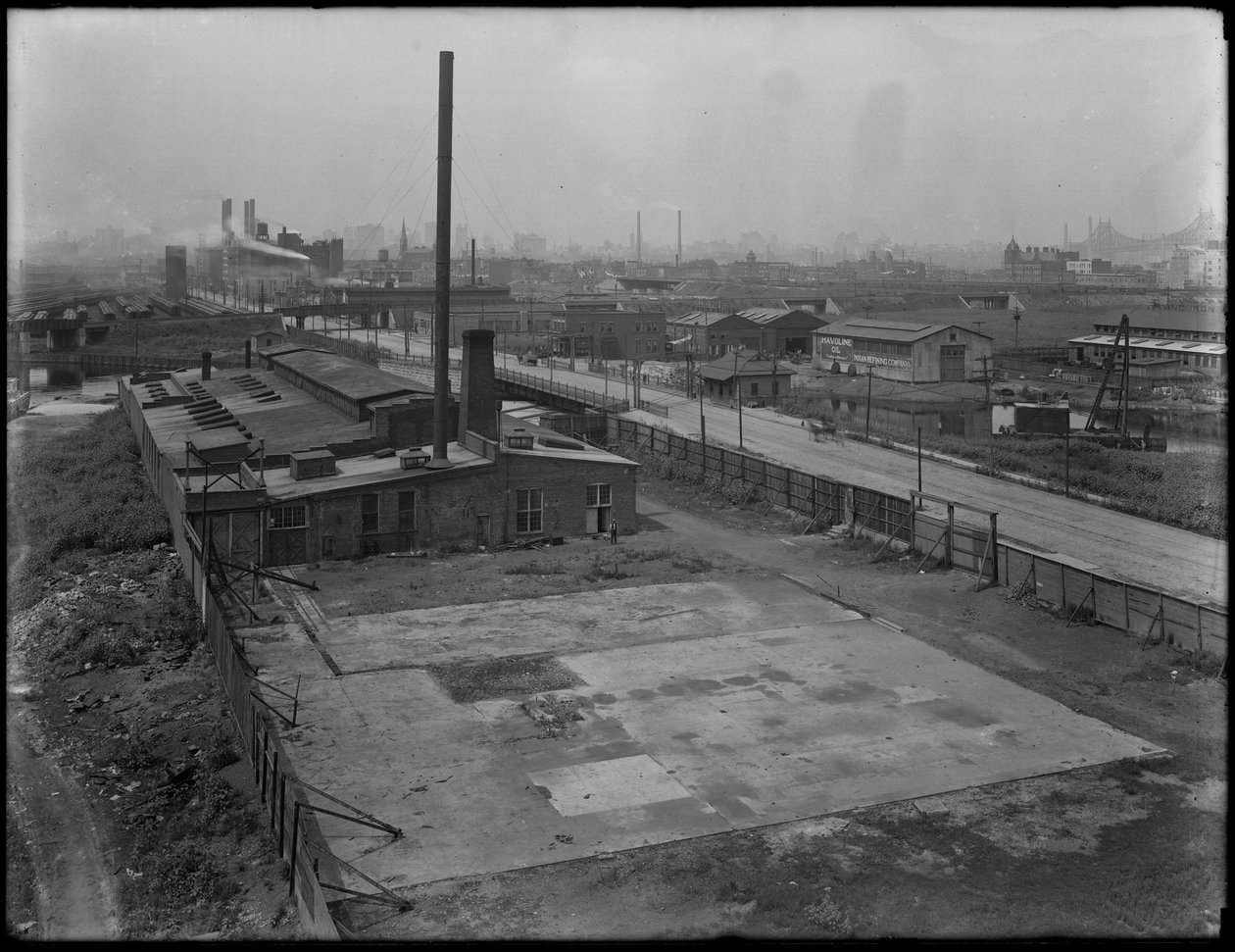 U.S. Metal Products Company-anlegget, Borden Avenue og Newtown Creek, Queens, New York, 26. august 1914 av William Davis Hassler